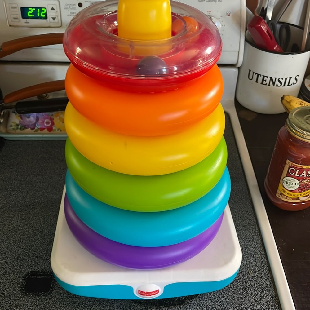 Children’s stackable ring toy.
